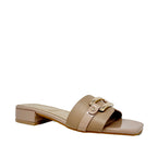 Sandalias de tacón Yoshida para mujer color nude