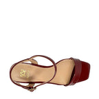 Sandalias de tacón Birdiee para mujer color vino