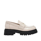 Mocasines File Away para mujer color hueso
