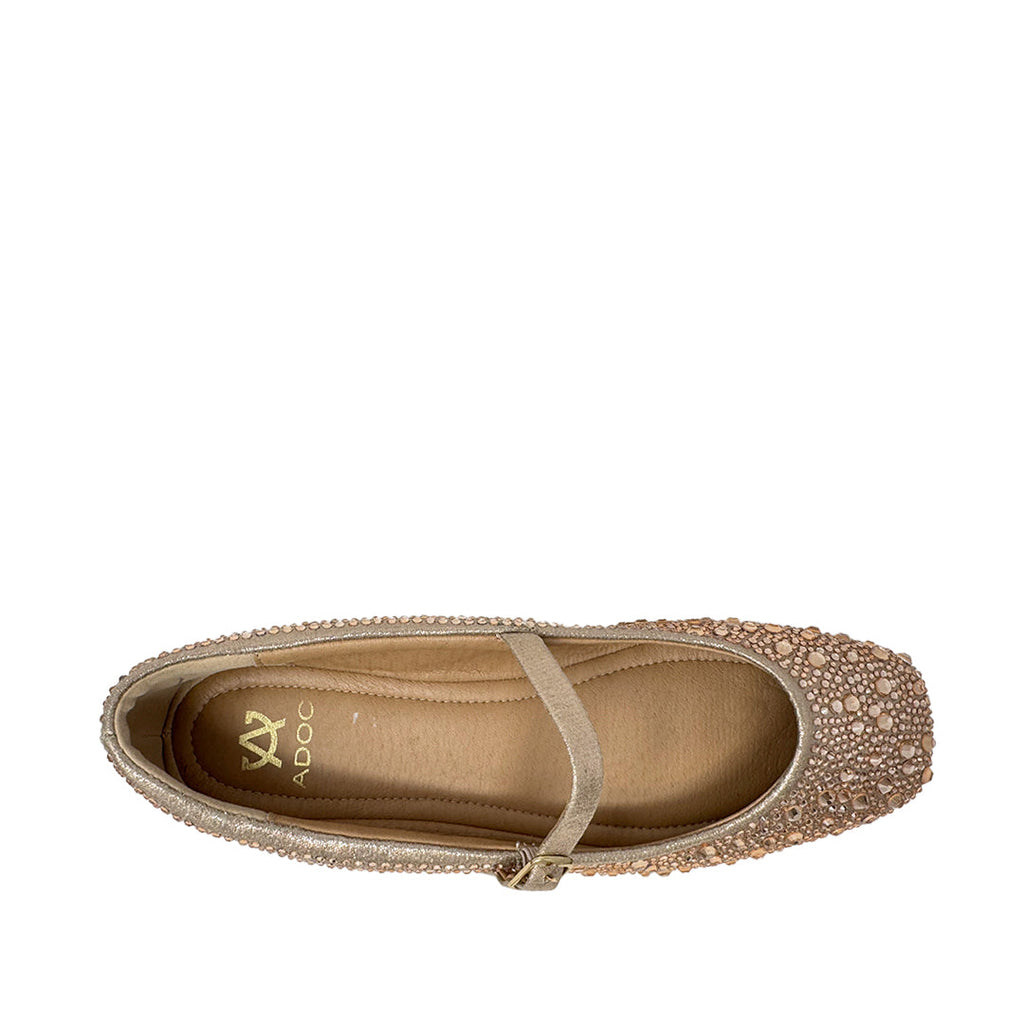 Ballerinas Xime para mujer color dorado