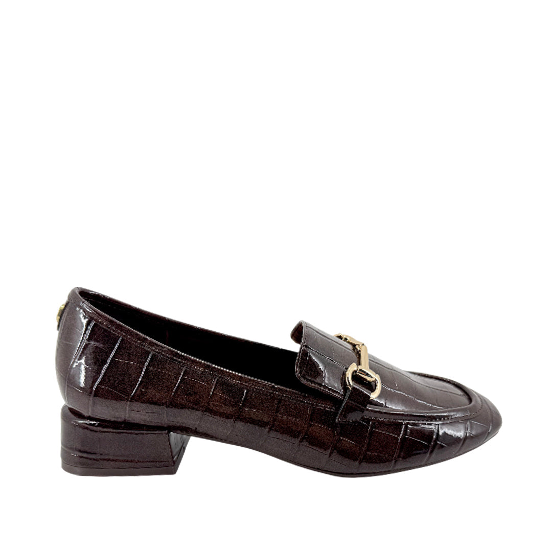 Mocasines Unitey para mujer color café