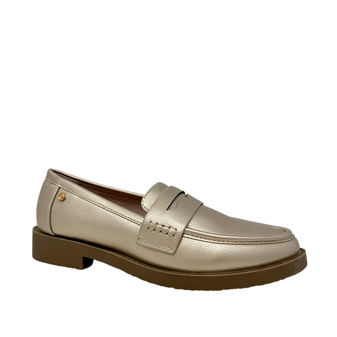 Mocasines Raylee para mujer color dorado