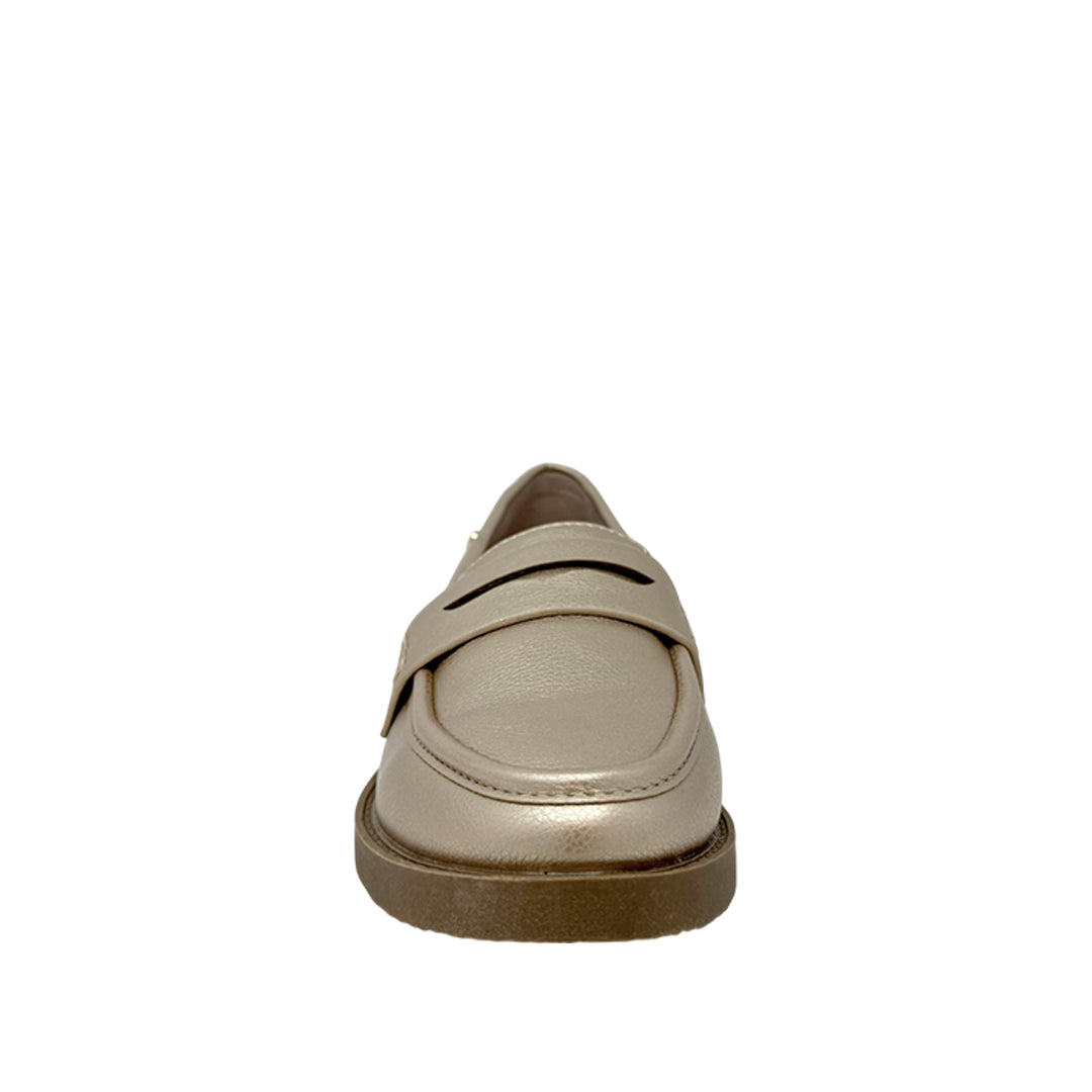Mocasines Raylee para mujer color dorado