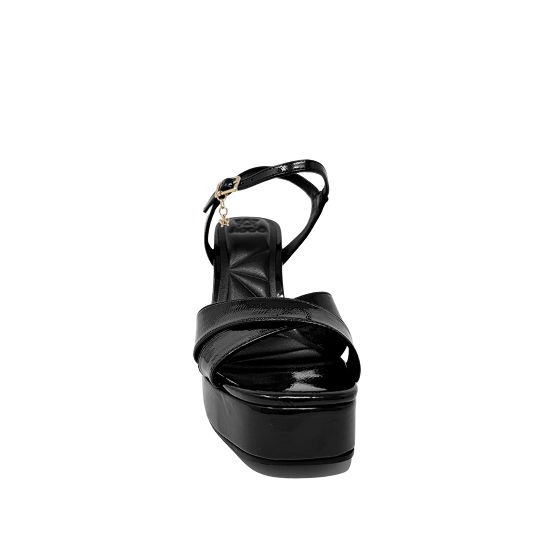 Sandalias de tacón Quilzel para mujer color negro