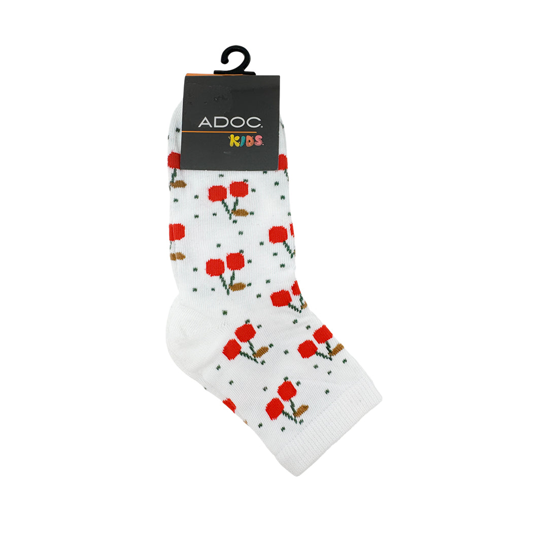 Calcetines Cherry para niña color blanco