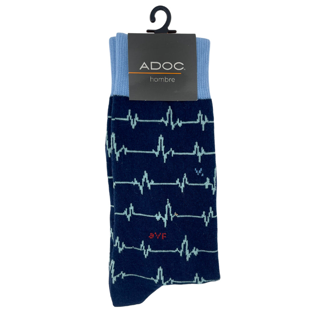Calcetines Pulso unisex color azul