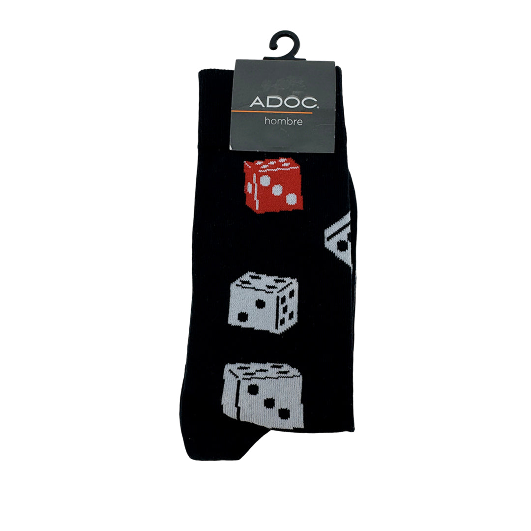 Calcetines Dado unisex color negro