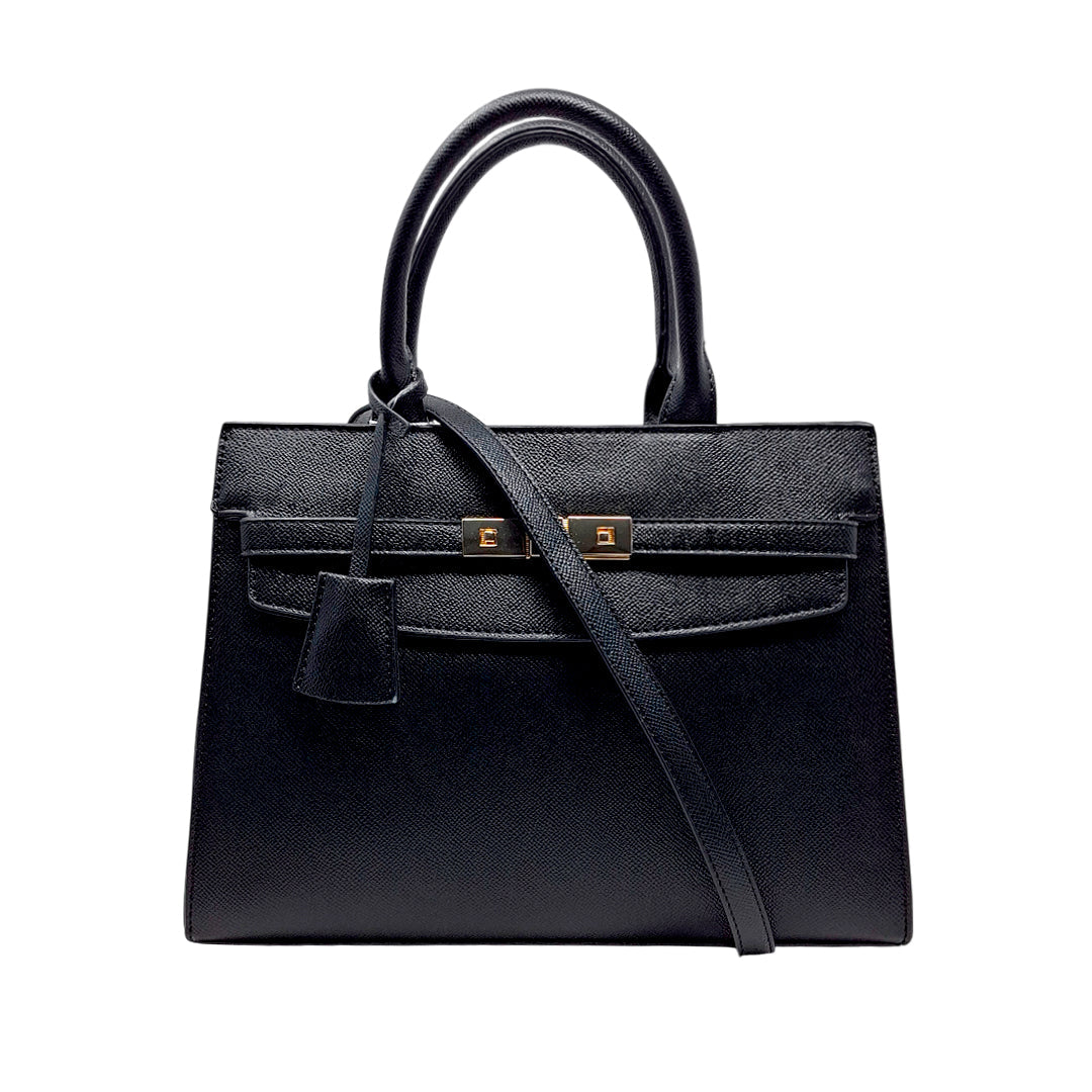 Cartera satchel Alice para mujer color negro