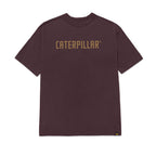 Camiseta Caterpillar Puff para hombre color vino