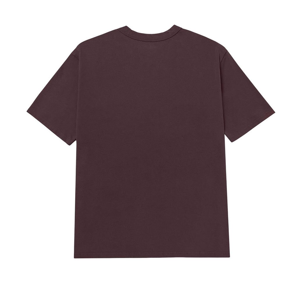 Camiseta Caterpillar Puff para hombre color vino
