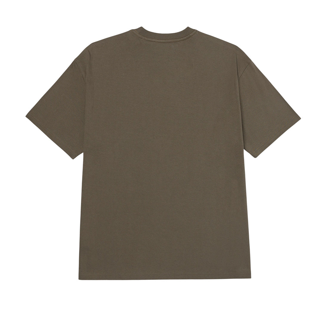 Camiseta Relaxed Geo Excavator para hombre color olivo