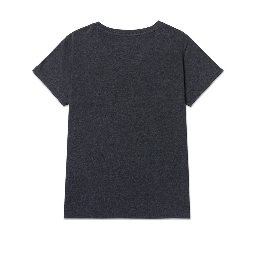 Camiseta V-Neck Graphic para mujer color negro