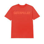 Camiseta Caterpillar Logo para hombre color rojo