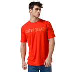 Camiseta Caterpillar Logo para hombre color rojo
