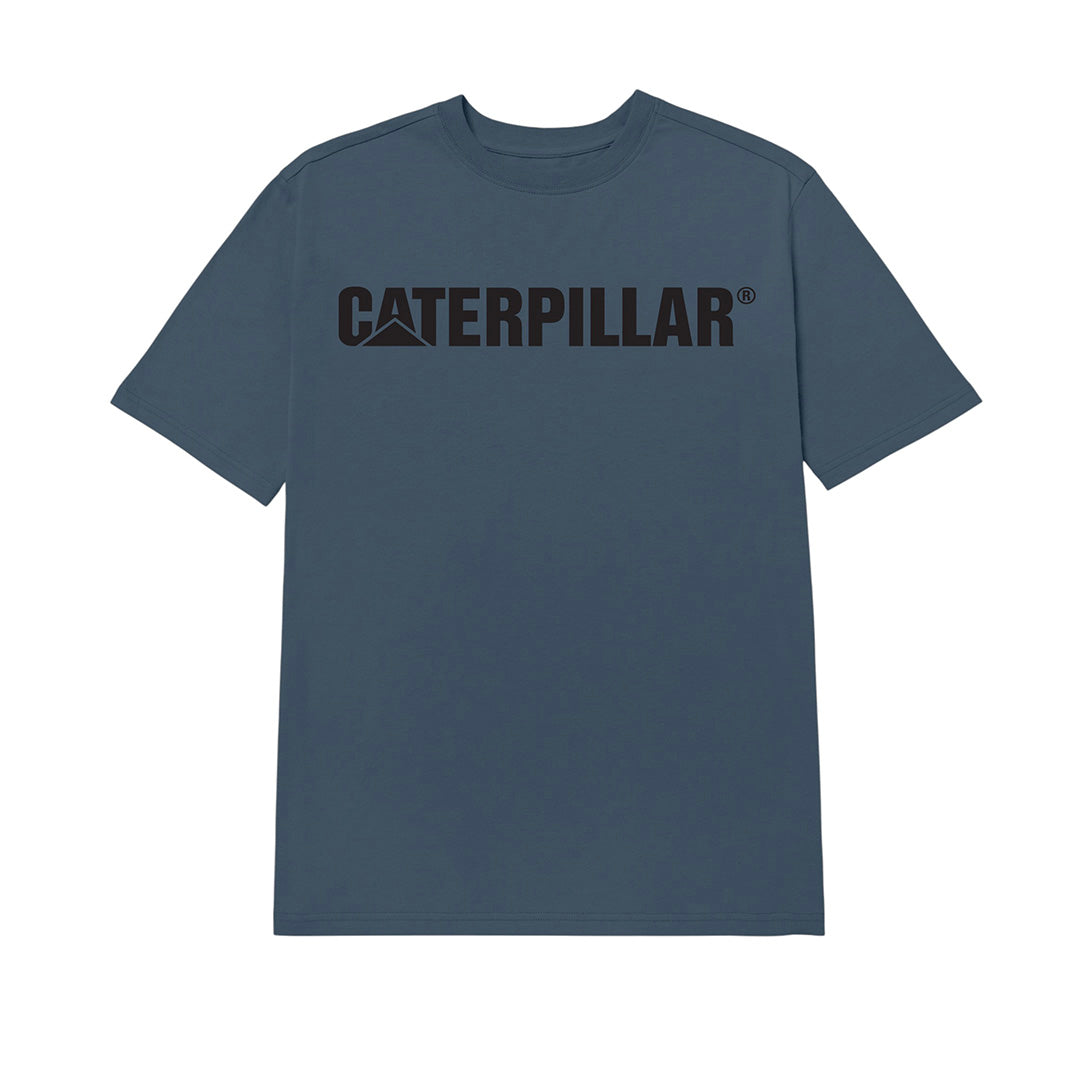 Camiseta Caterpillar Logo para hombre color azul