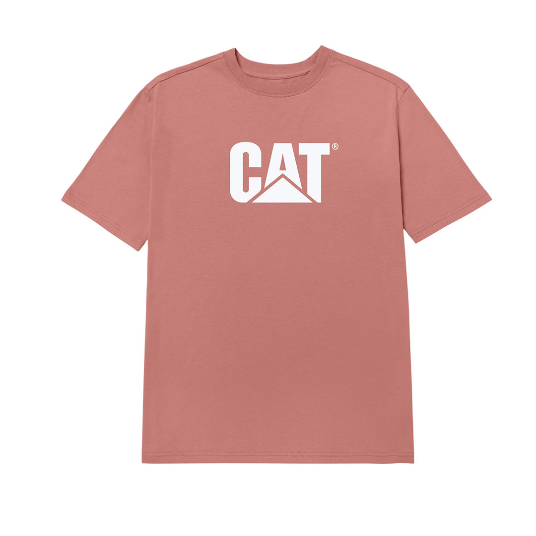 Camiseta Cat Logo para hombre color rosado
