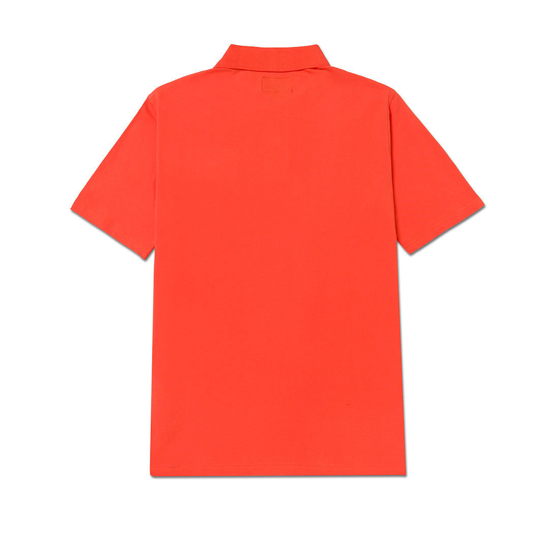 Camisa polo Cat Logo Pique para hombre color anaranjado