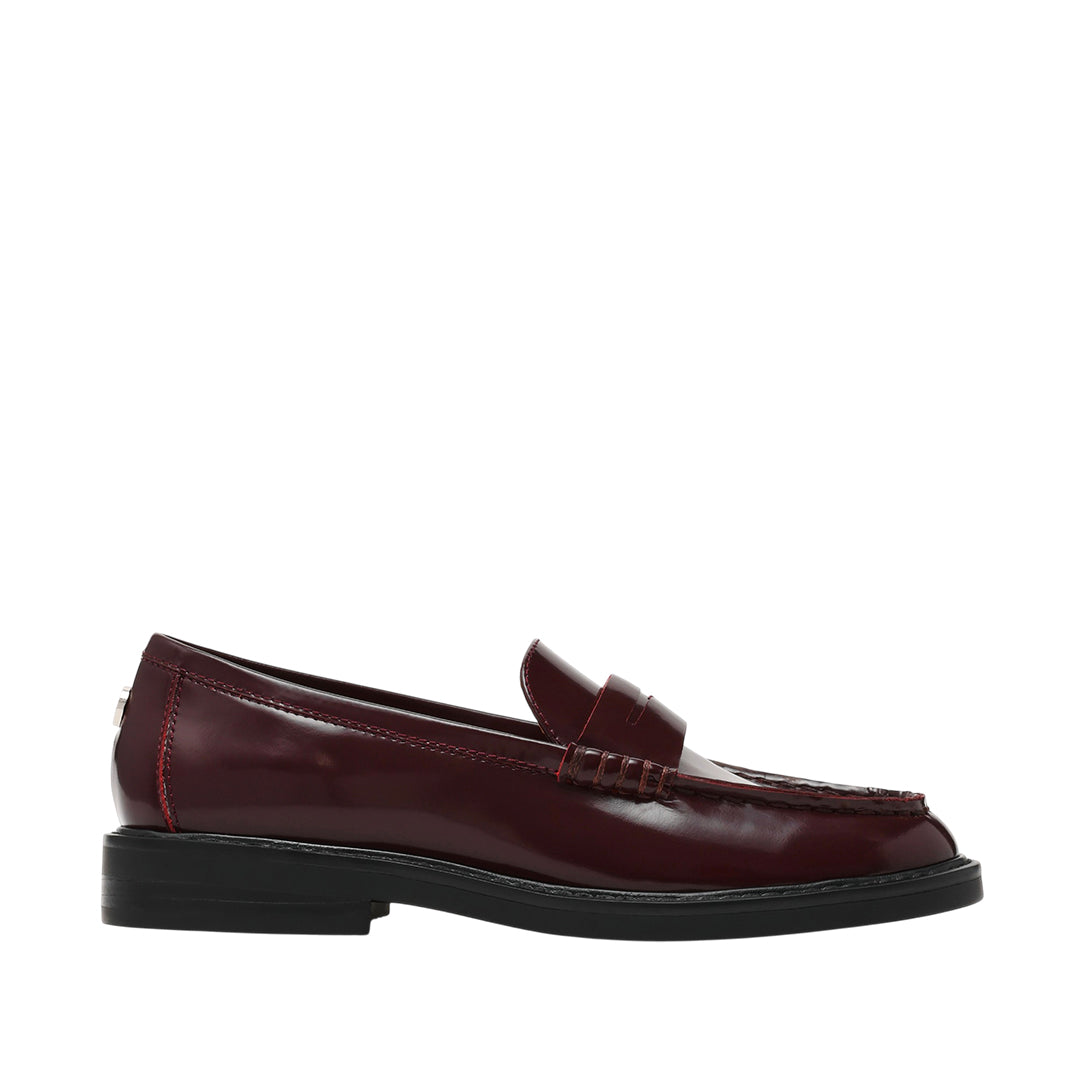 Mocasines Adison para mujer color vino