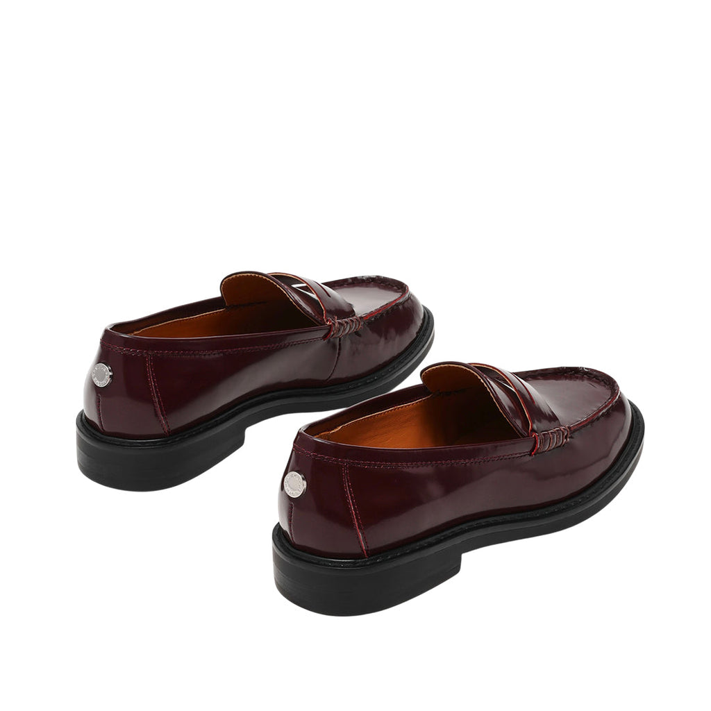 Mocasines Adison para mujer color vino