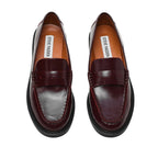 Mocasines Adison para mujer color vino