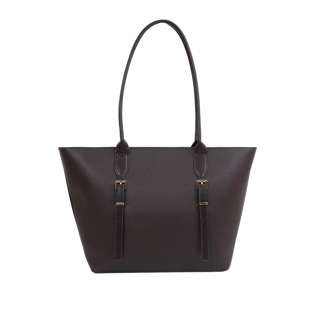 Cartera tote Adia para mujer color café