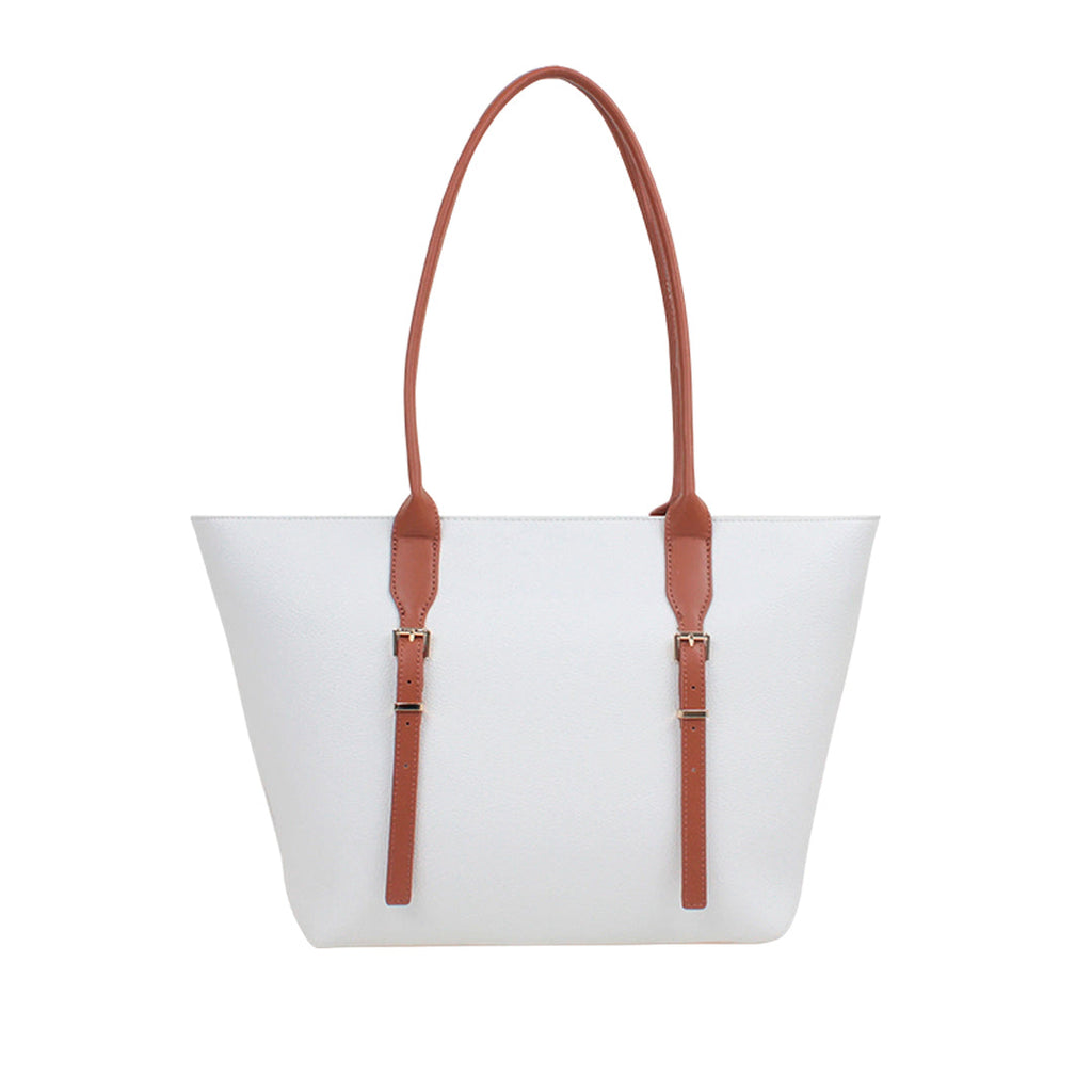Cartera tote Adia para mujer color hueso
