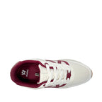 Sneakers Bolton para mujer color blanco y vino