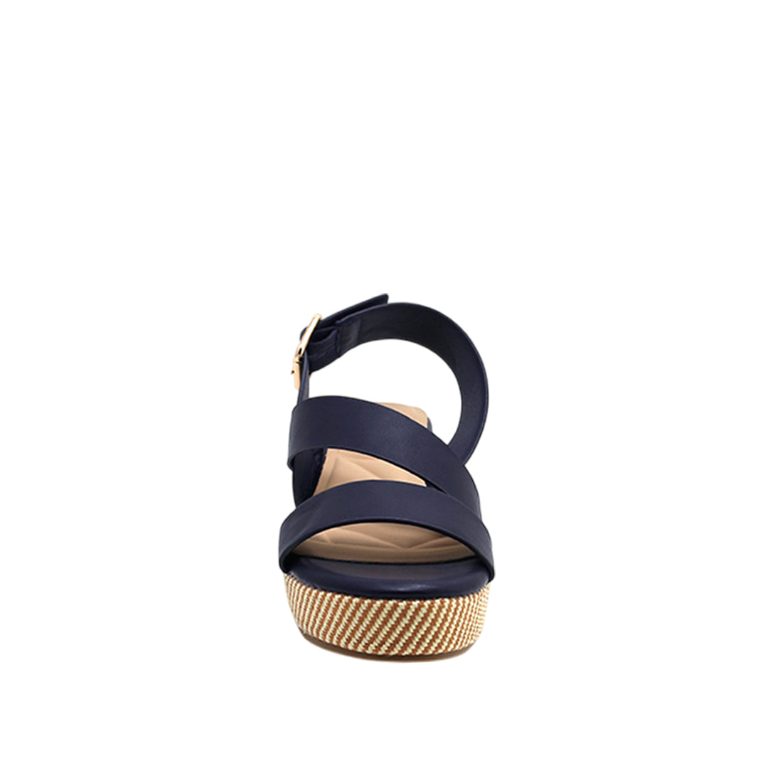 Sandalias de cuña Calari para mujer color marino