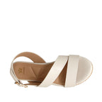 Sandalias de cuña Calari para mujer color nude