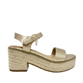 Sandalias de tacón Camila para mujer color dorado