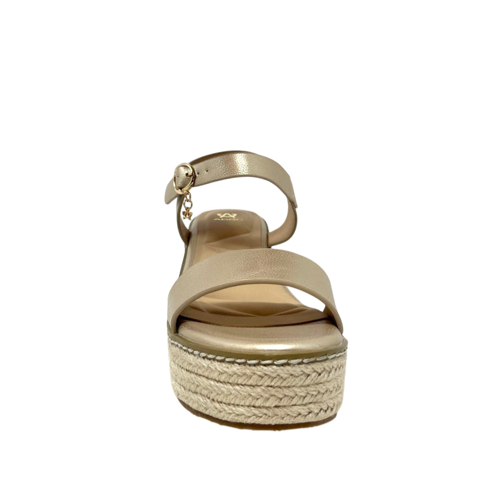 Sandalias de tacón Camila para mujer color dorado