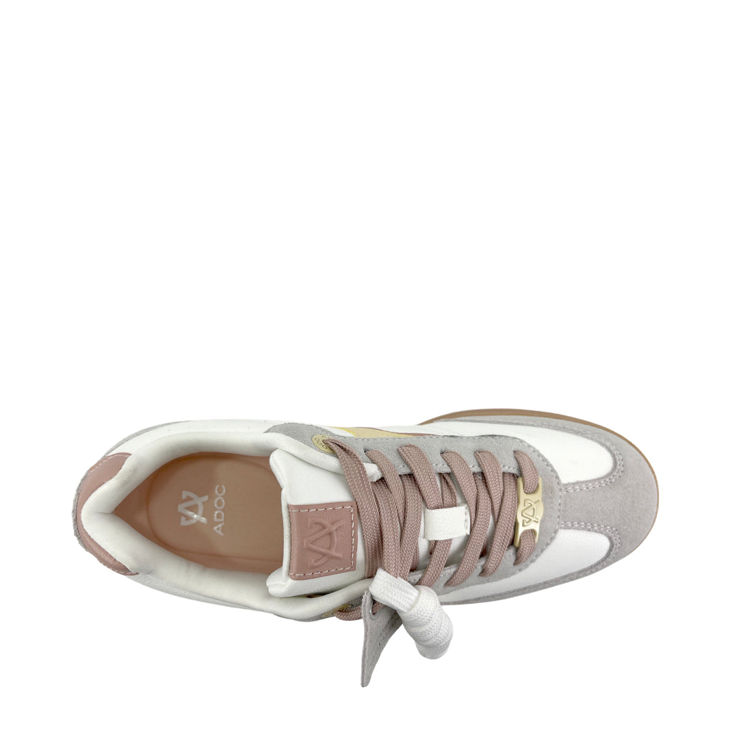 Sneakers Bristol para mujer color amarillo y blanco