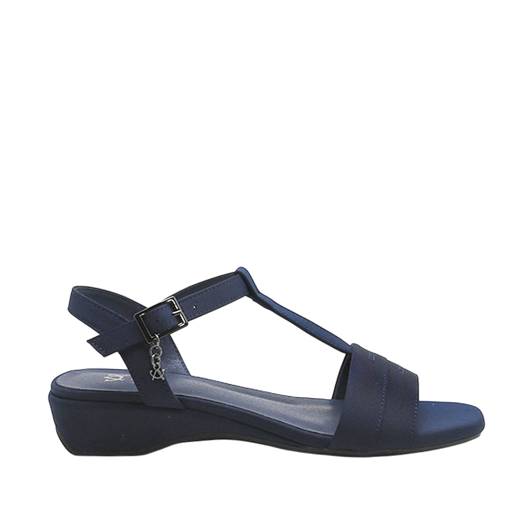Sandalias de cuña Dalai para mujer color marino
