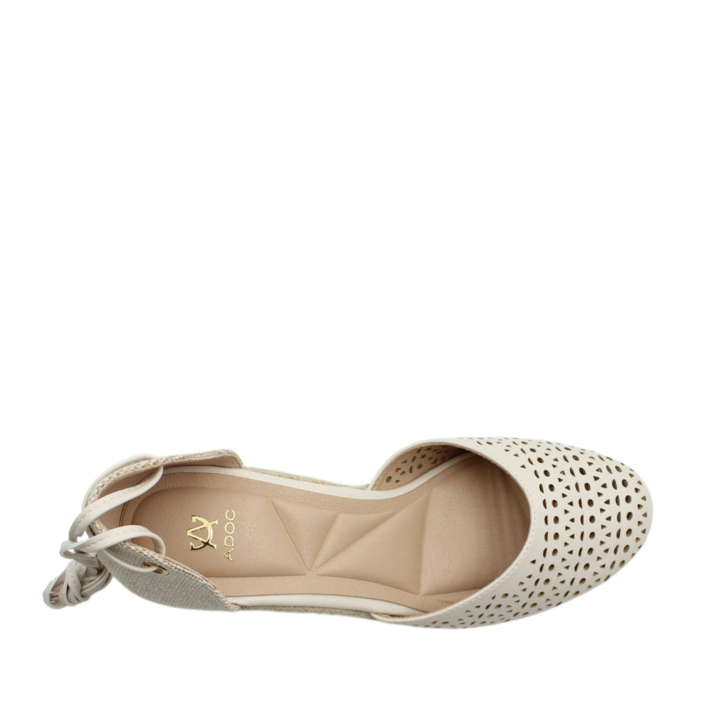 Cuñas Glinda para mujer color hueso