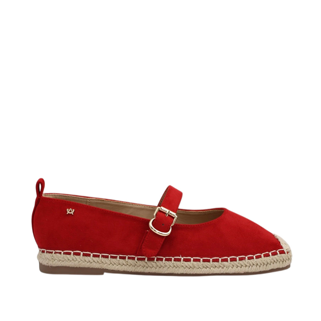 Alpargatas Althea para mujer color rojo