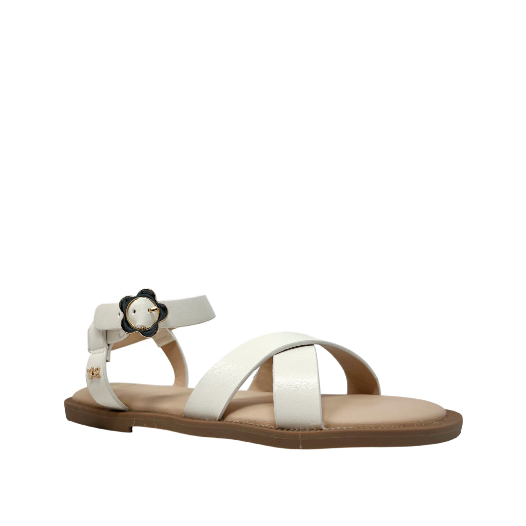 Sandalias Fabiola para niña color blanco
