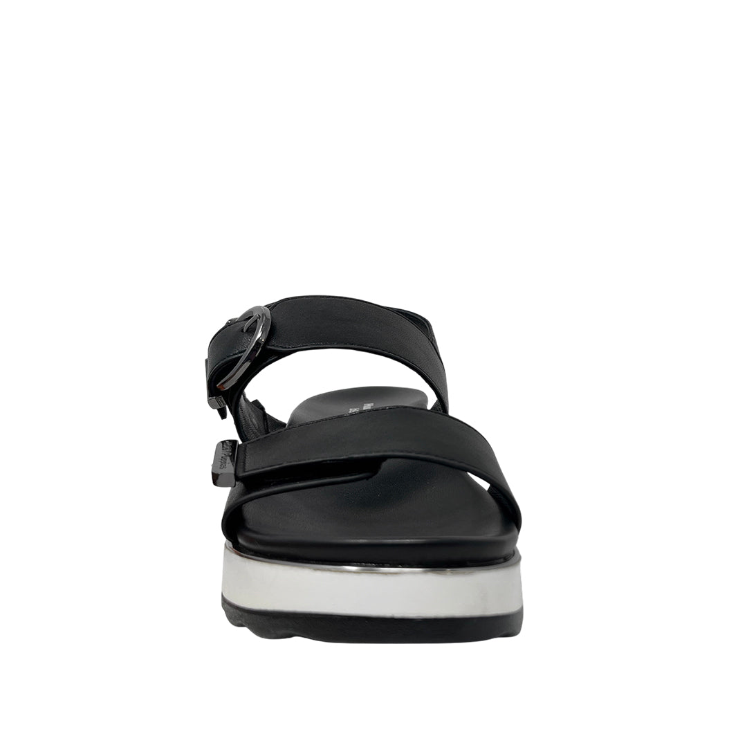 Sandalias flats Gillian para mujer color negro