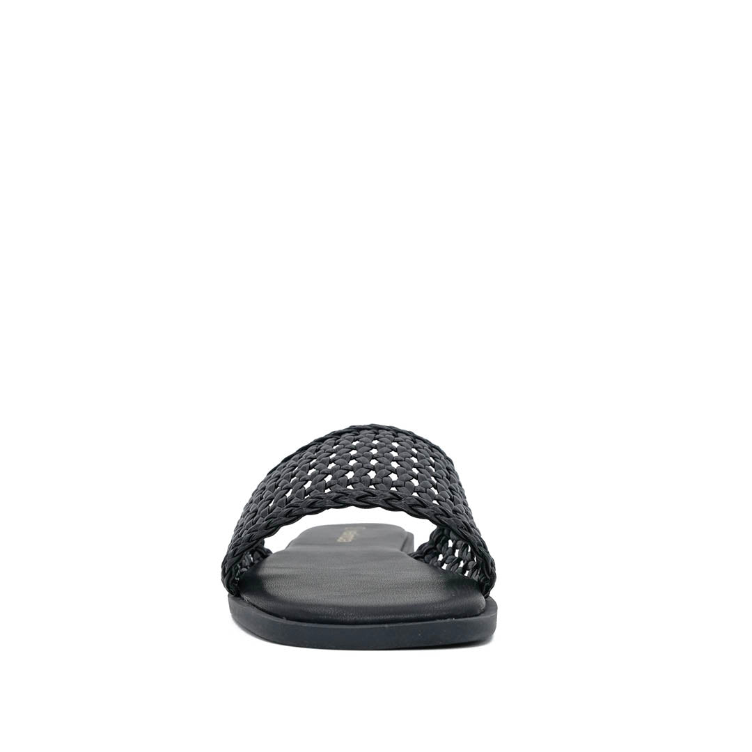 Sandalias flats Betty para mujer color negro