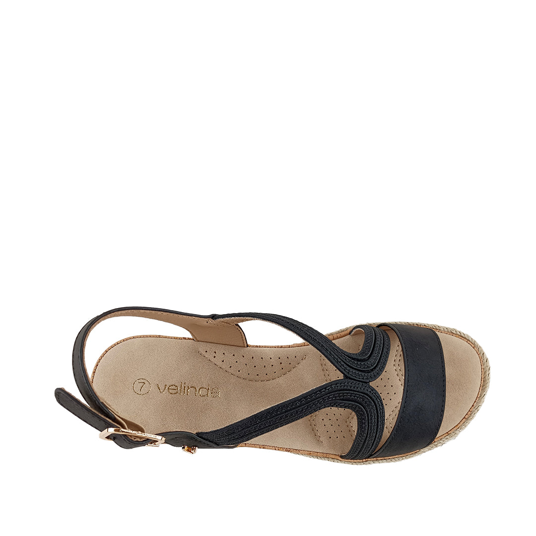 Sandalias Bianca para mujer color negro