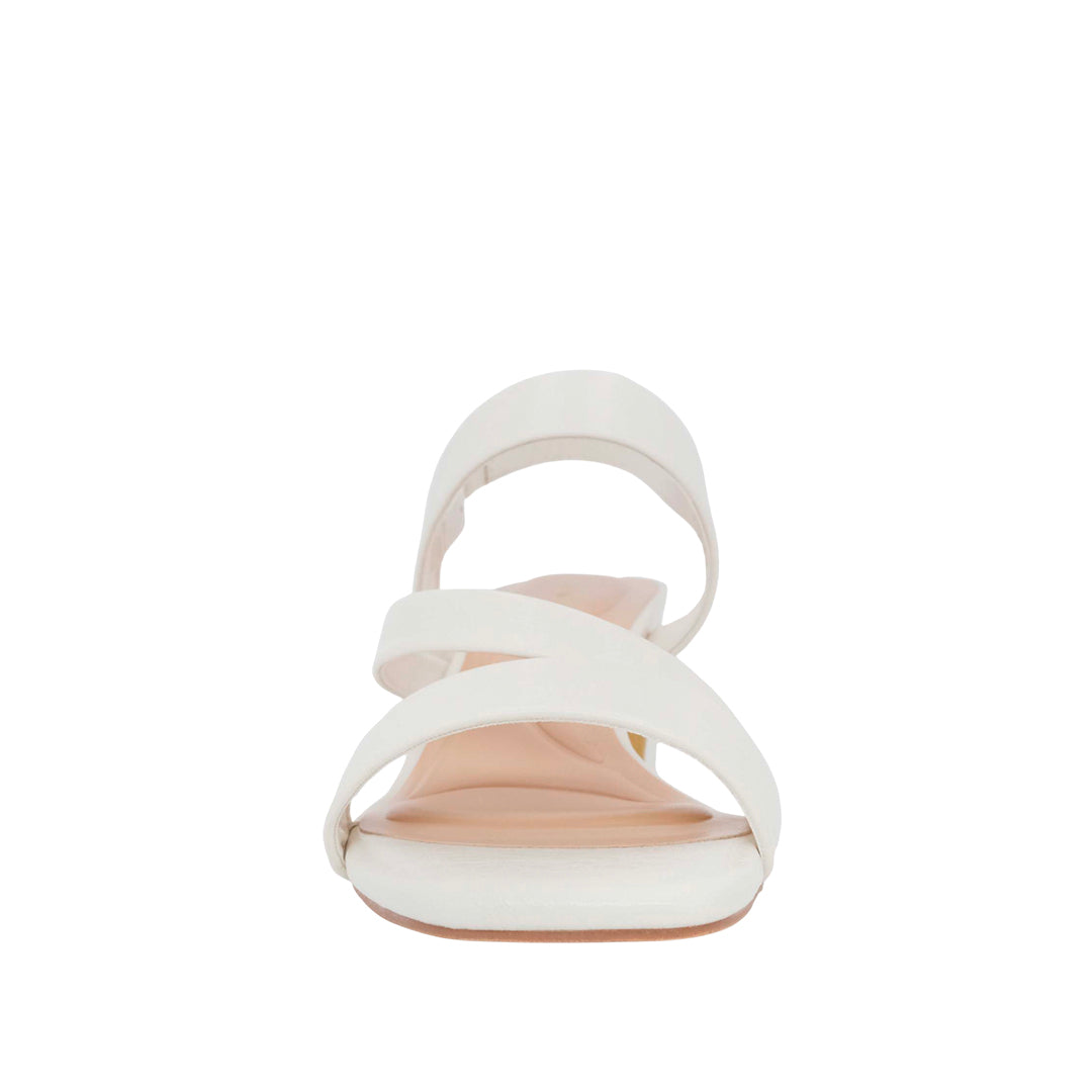 Sandalias de tacón Esperanza para mujer color hueso