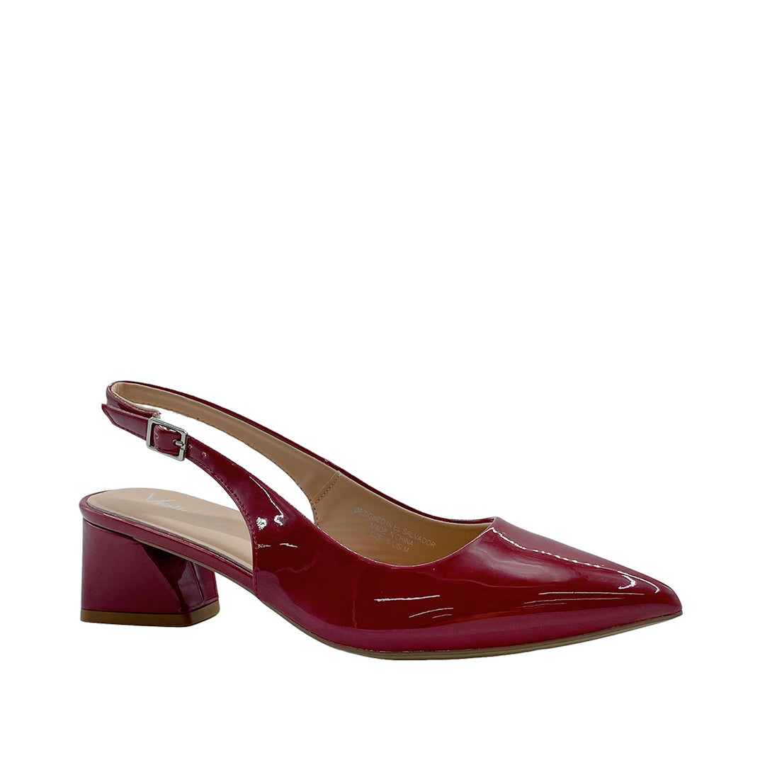 Tacones slingback Erin para mujer color burgundy