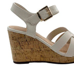 Sandalias Katherin para mujer color hueso