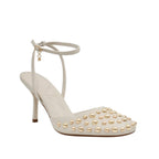 Tacones slingback Imaan para mujer color hueso