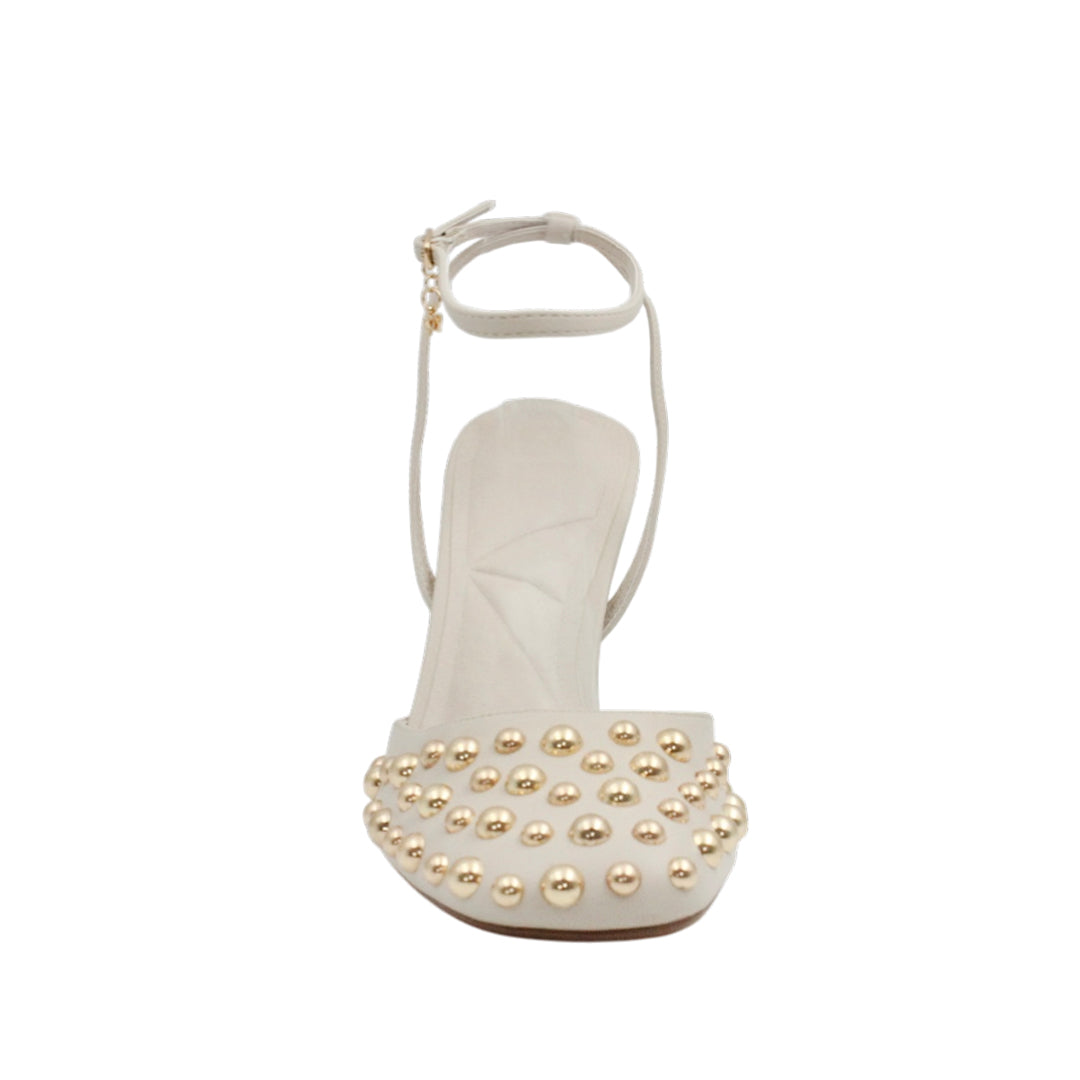 Tacones slingback Imaan para mujer color hueso