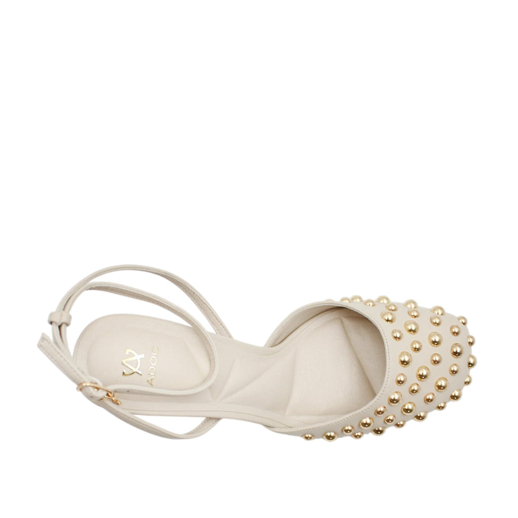 Tacones slingback Imaan para mujer color hueso