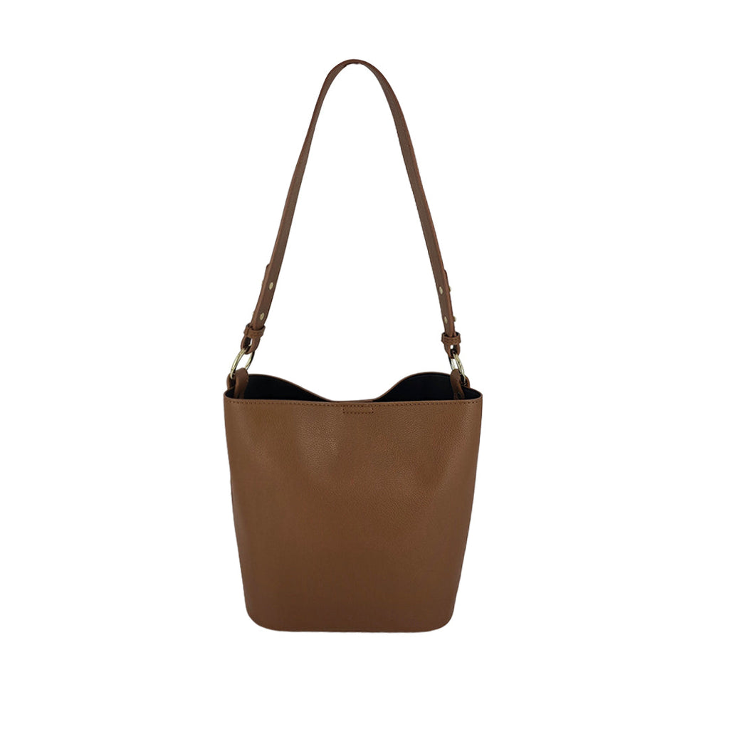 Cartera Satchel Louisse para mujer color tan