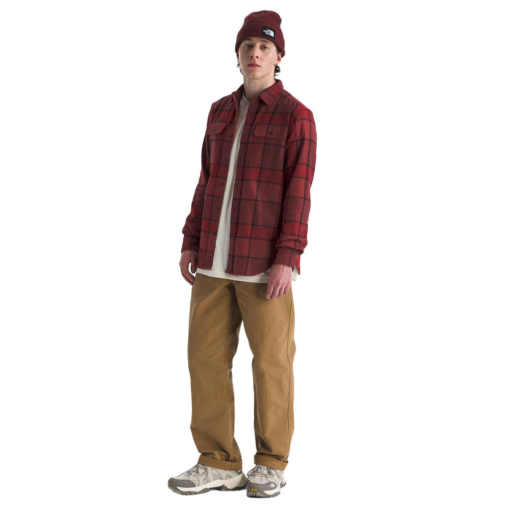 Camisa Arroyo Flannel para hombre color rojo