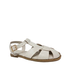 Sandalias Flats Yara para mujer color blanco