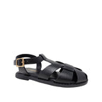 Sandalias Flats Yara para mujer color negro