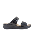 Sandalias flats Gladys para mujer color negro